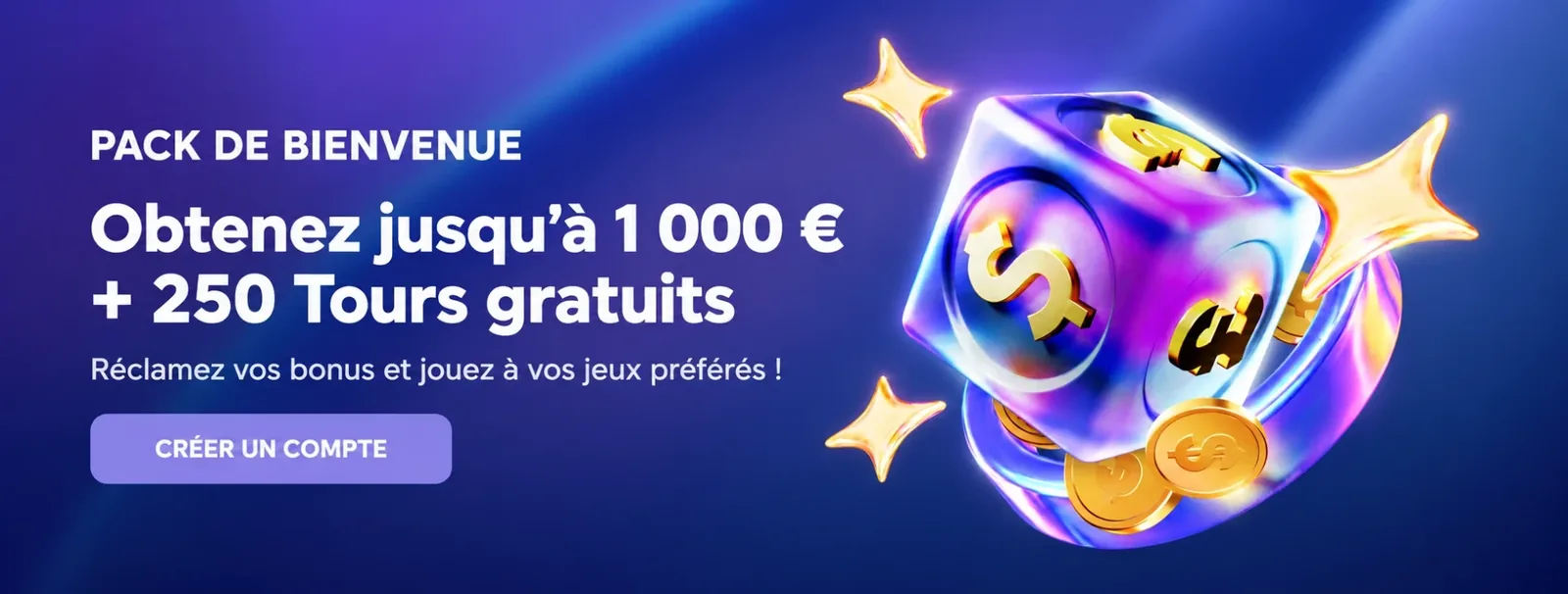 Visuel Shiny Wilds : pack d'accueil jusqu'à 1 000 € et 250 tours gratuits
